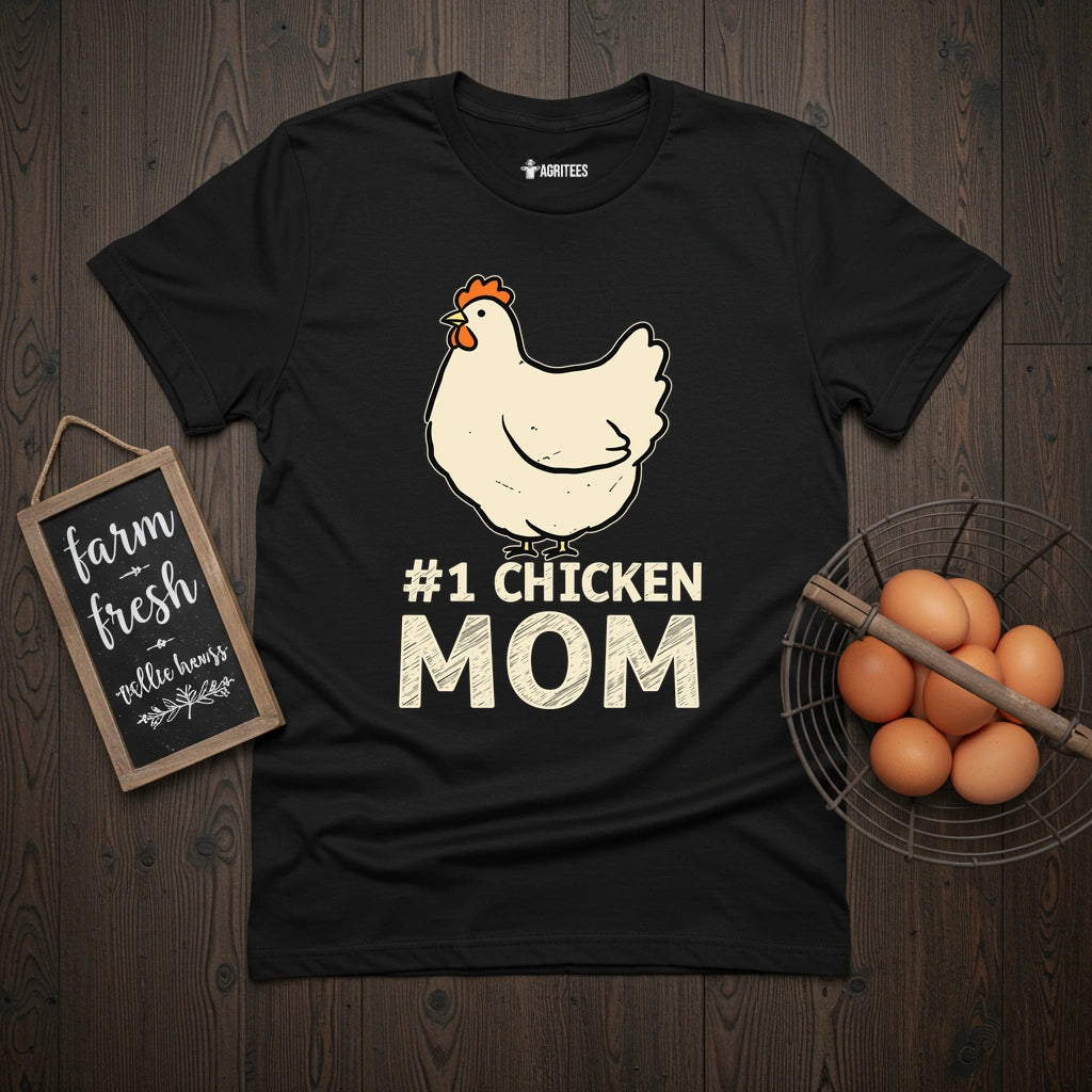 #1 Chicken Mom T-Shirt