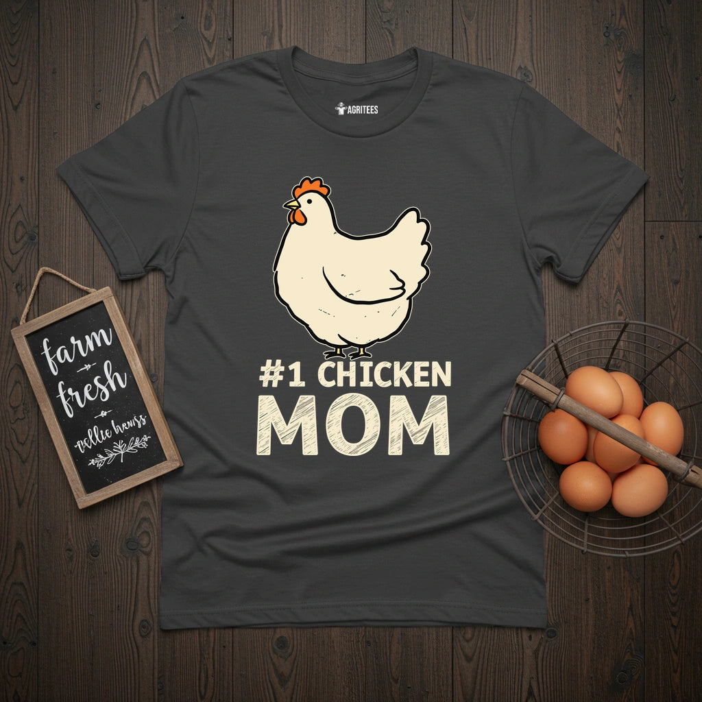 #1 Chicken Mom T-Shirt