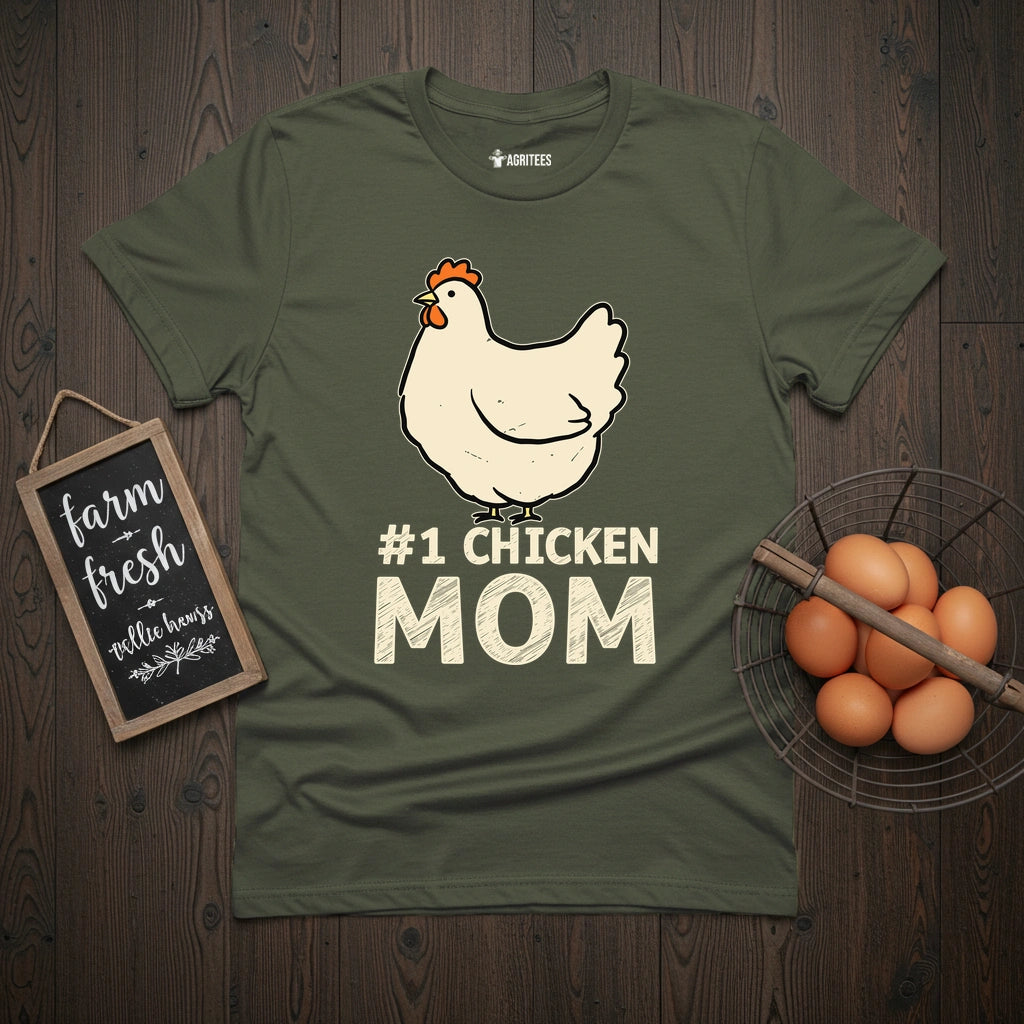 #1 Chicken Mom T-Shirt
