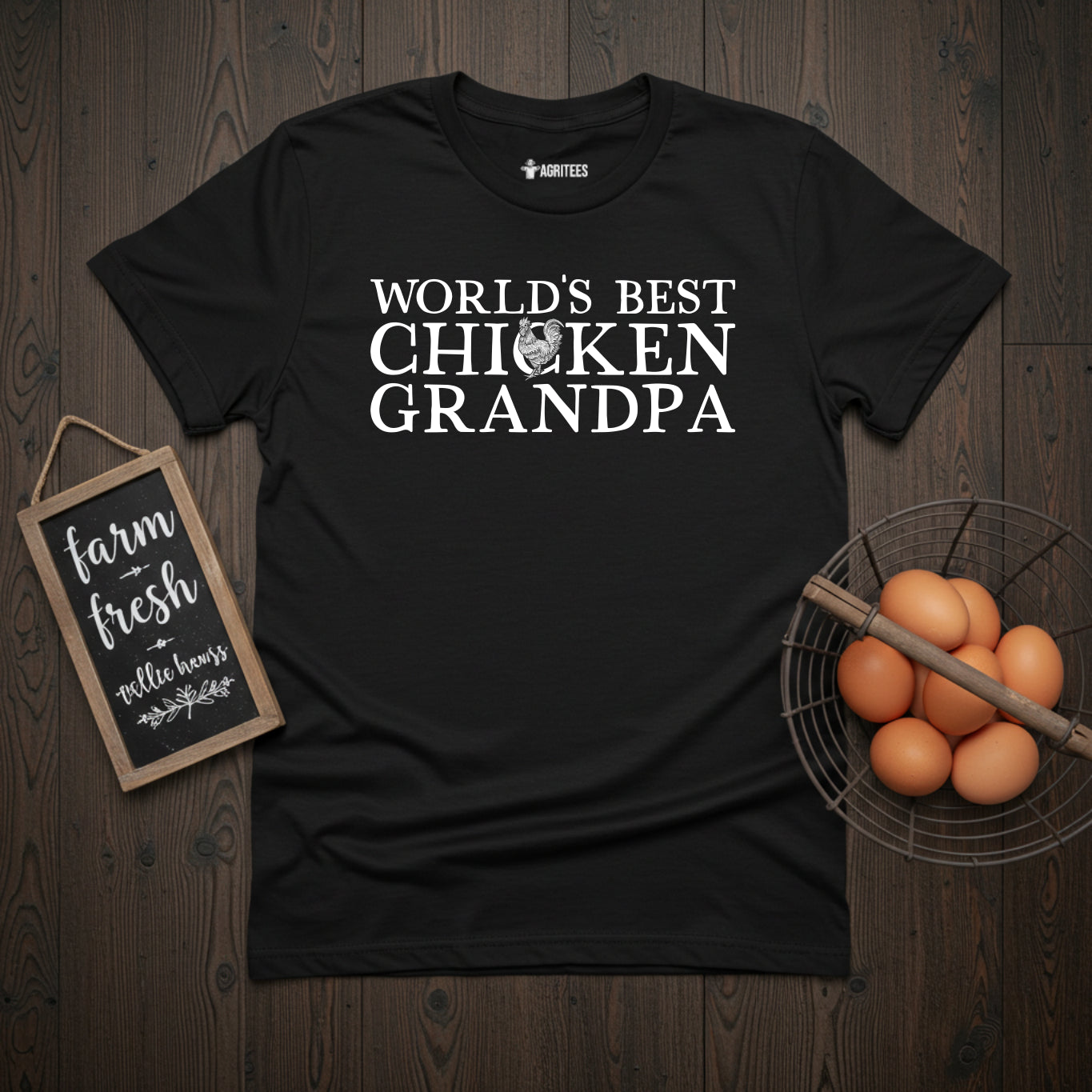World's Best Chicken Grandpa Rooster T-Shirt