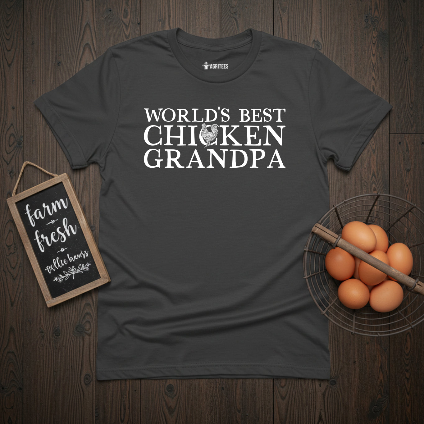 World's Best Chicken Grandpa Rooster T-Shirt
