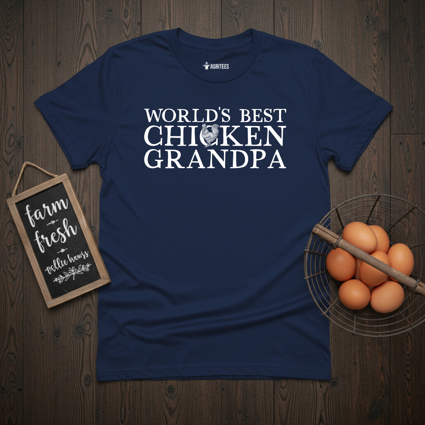 World's Best Chicken Grandpa Rooster T-Shirt