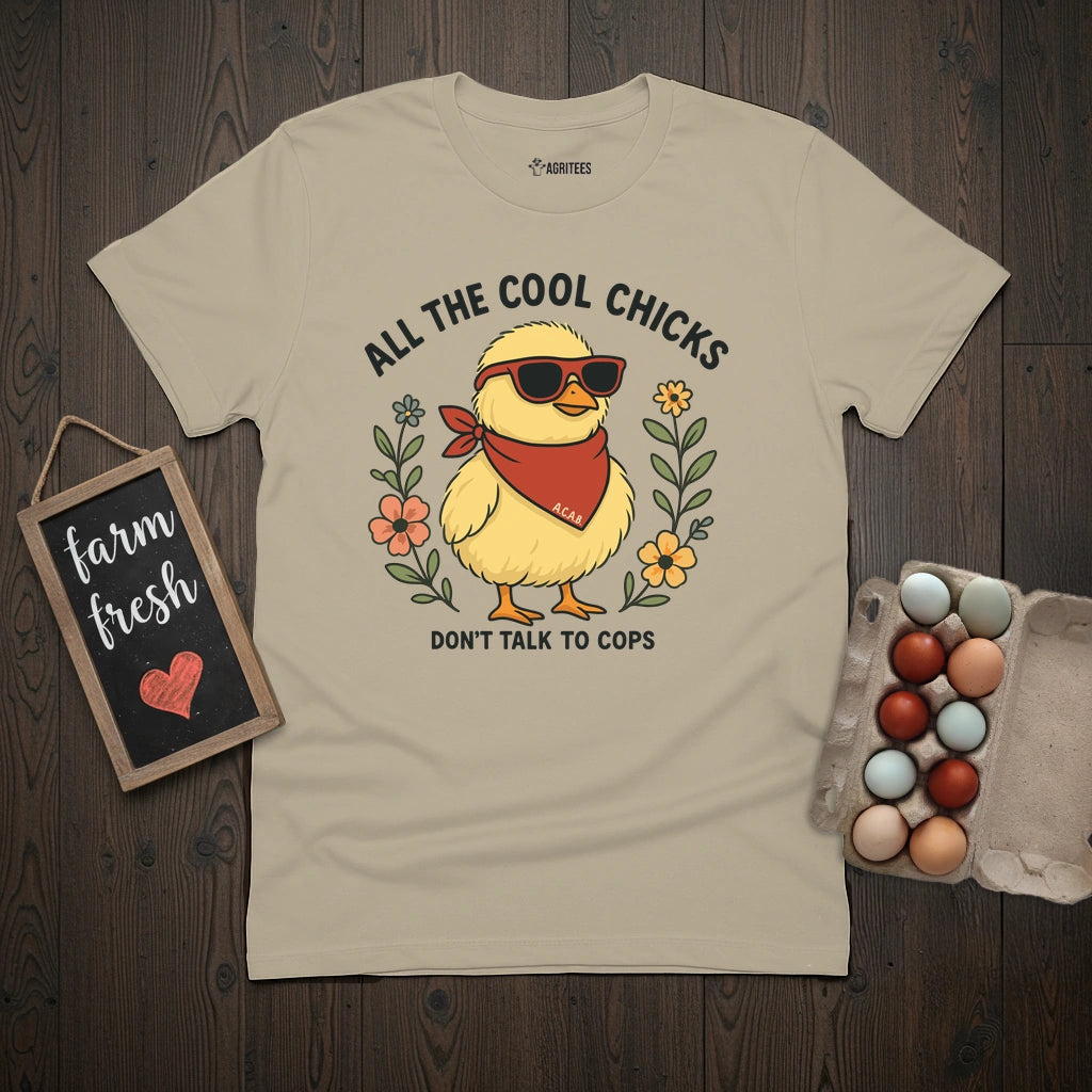 Cool Chicks No Cops T-Shirt
