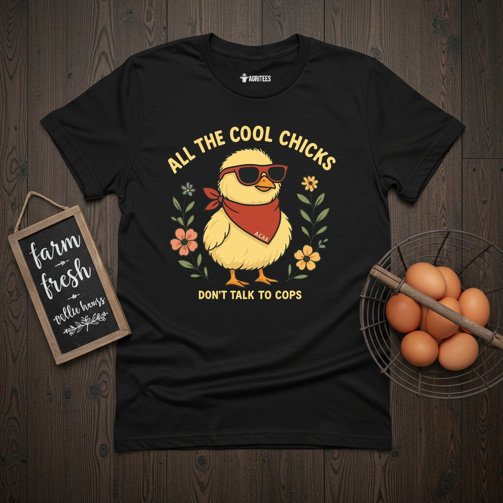 Cool Chicks No Cops T-Shirt