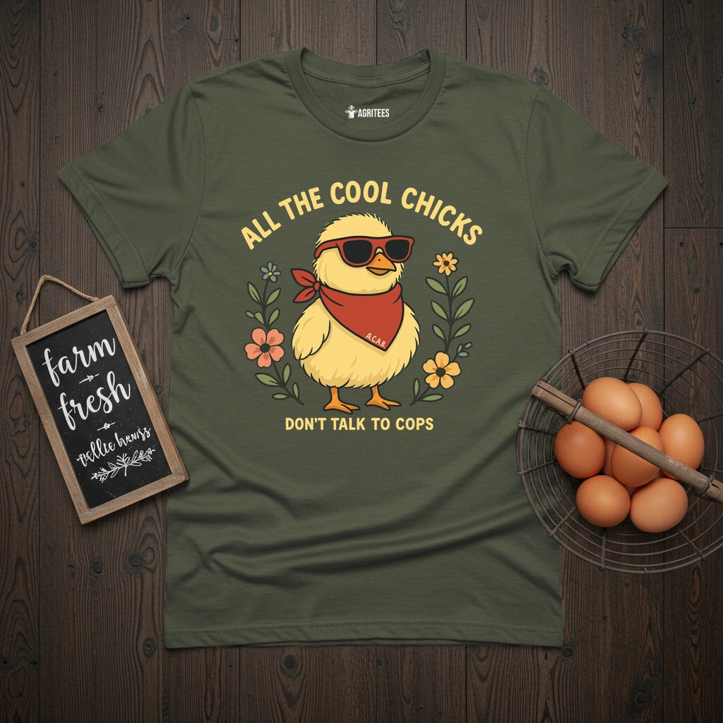 Cool Chicks No Cops T-Shirt