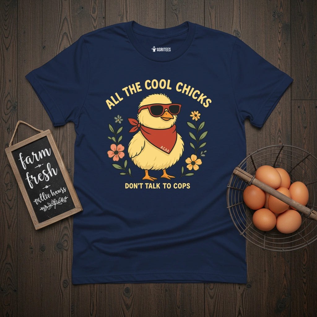 Cool Chicks No Cops T-Shirt