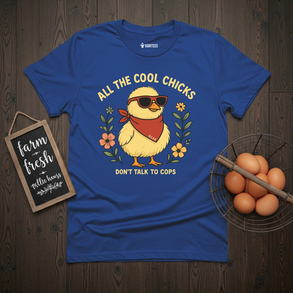 Cool Chicks No Cops T-Shirt