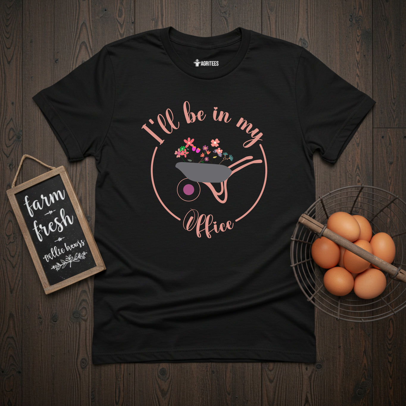I'll Be In My Office Wheelbarrow Gardening T-Shirt