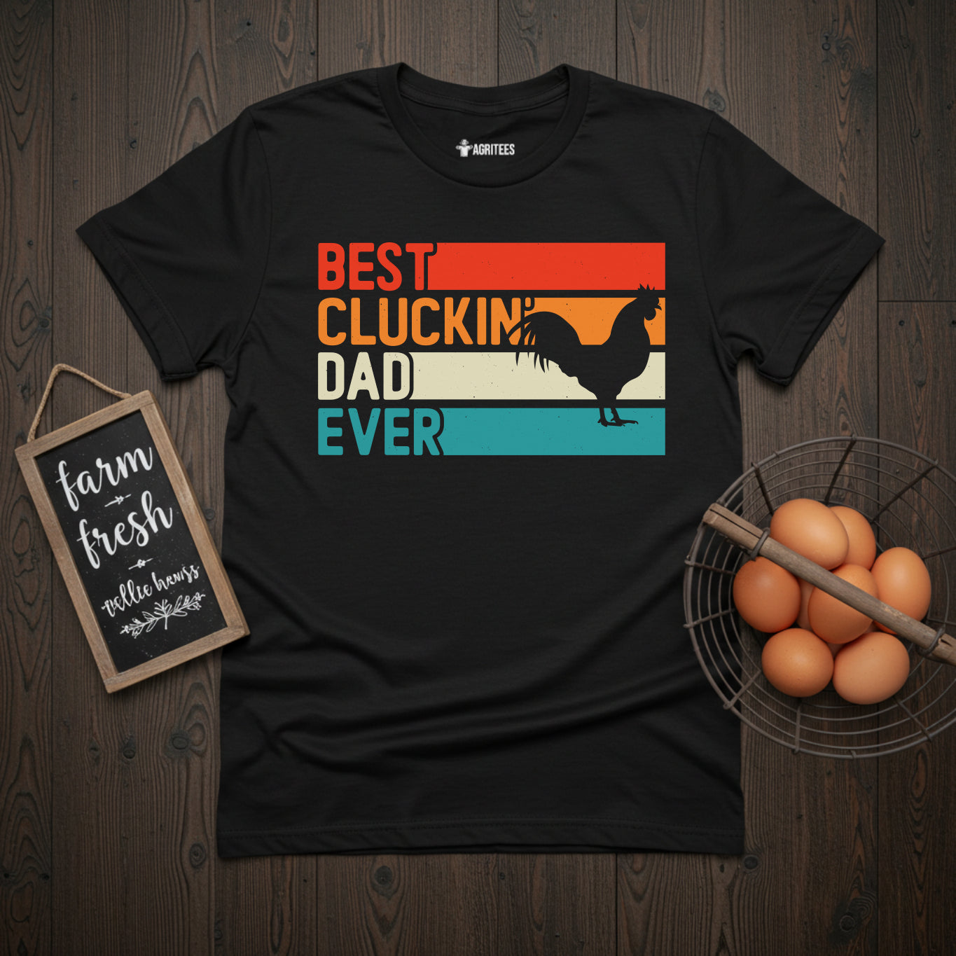 Best Cluckin' Dad Ever Father's day Gift T-Shirt