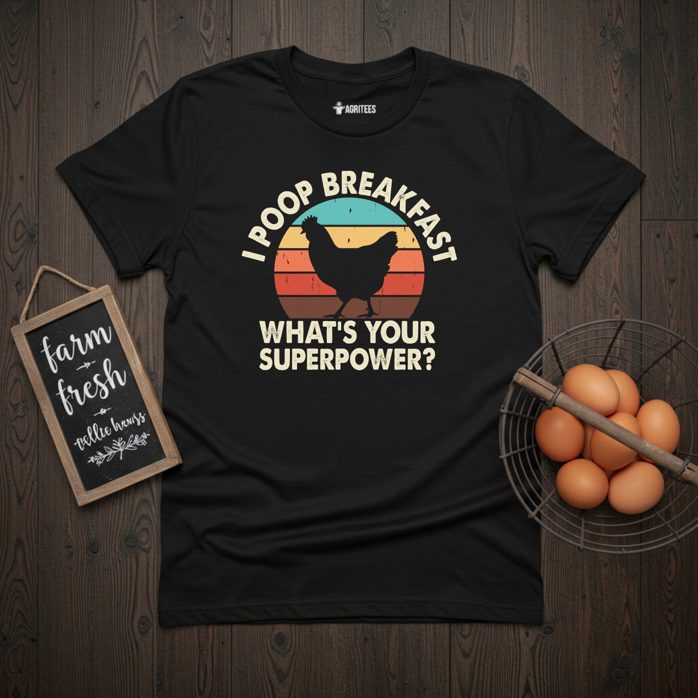 I Poop Breakfast. What's Your Superpower? T-Shirt