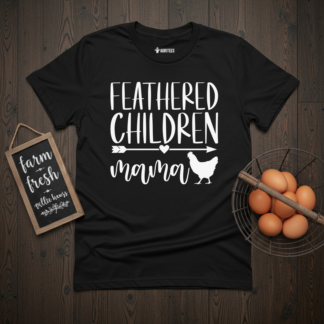 Feathered Children Mama T-Shirt. Funny Mother's day Gift