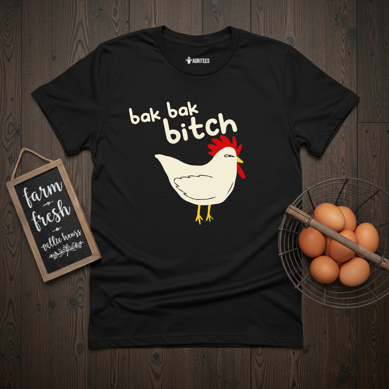 Bak Bak Bitch Funny Chicken T-Shirt