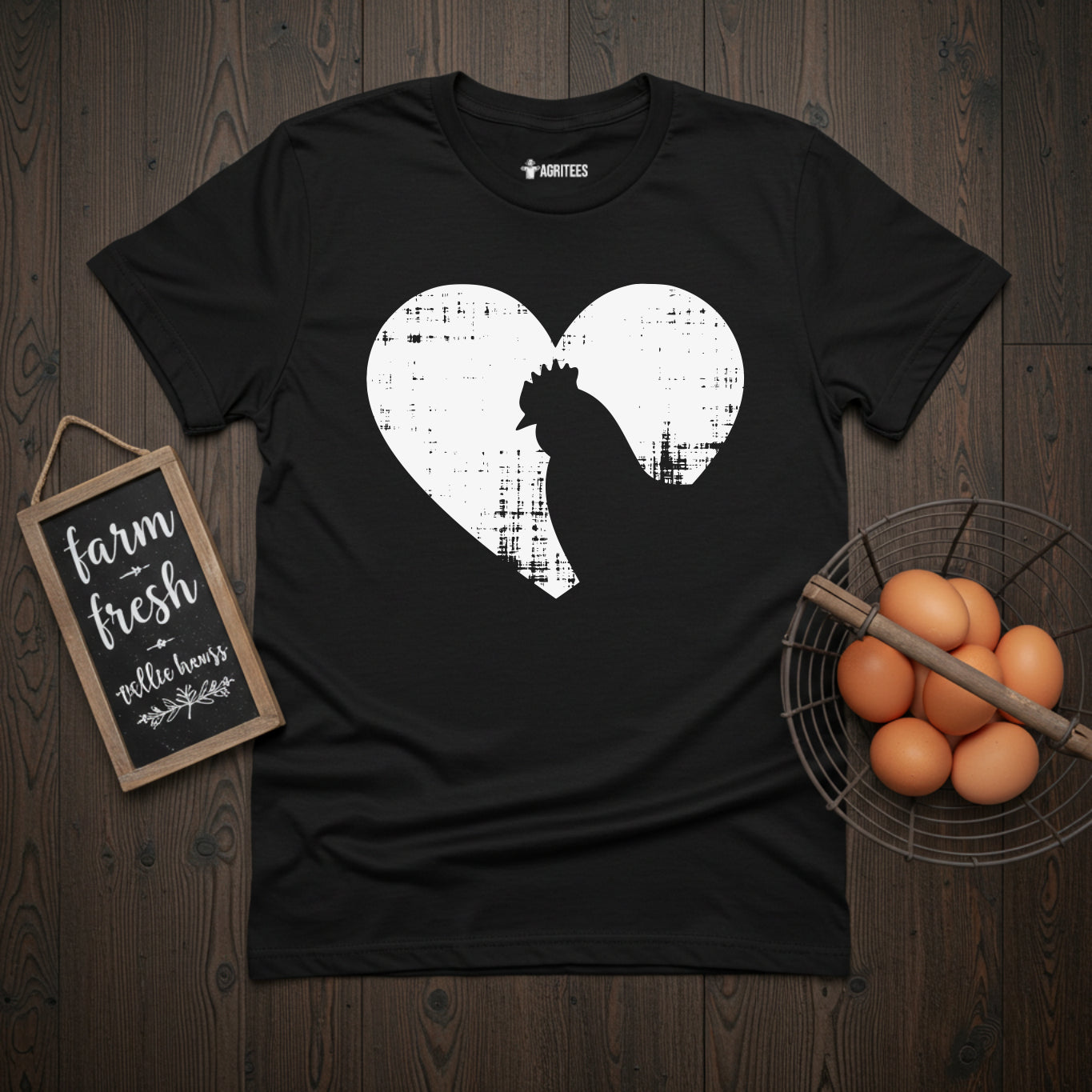 Hen Heart Chicken Lover T-Shirt