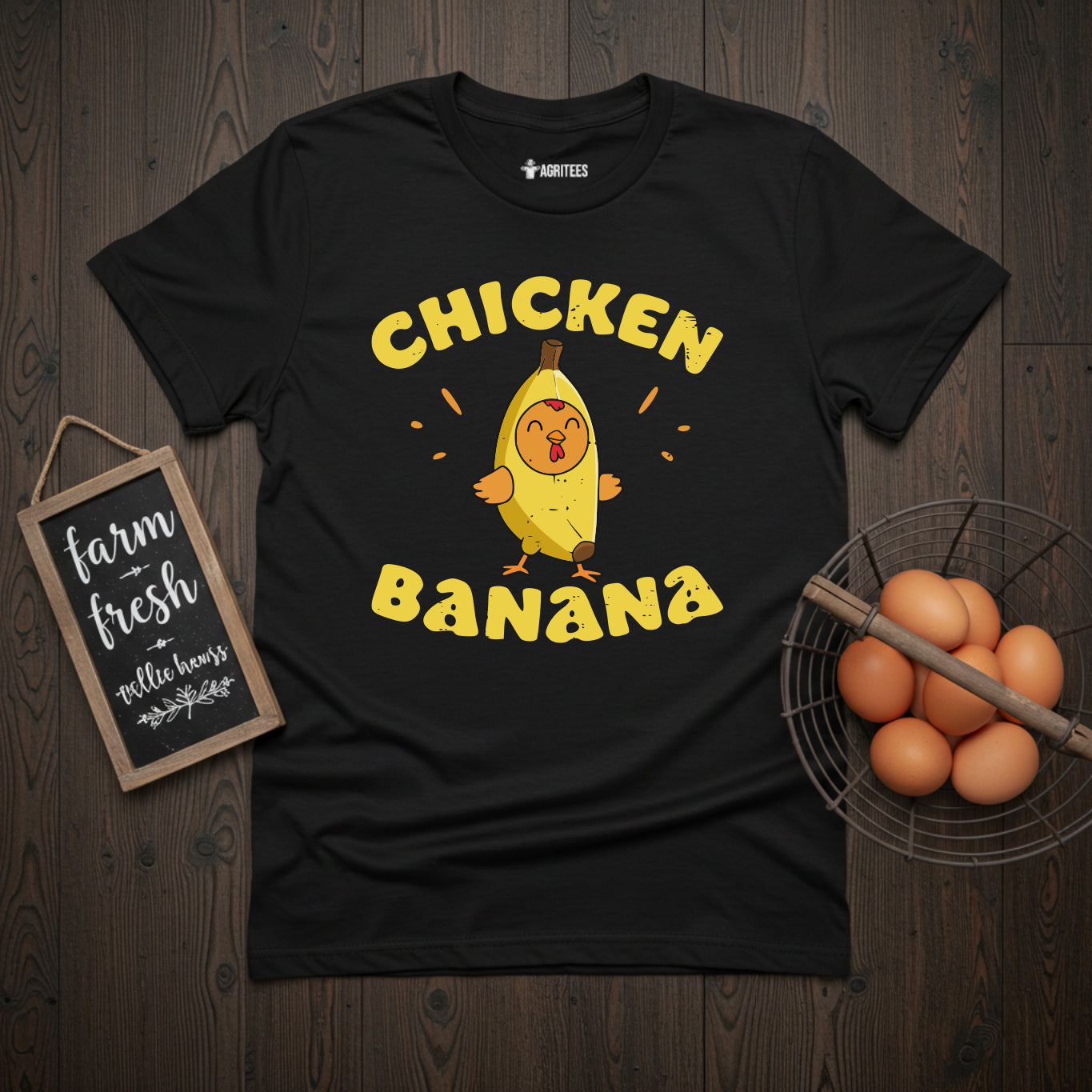 Cute Chicken Banana T-Shirt