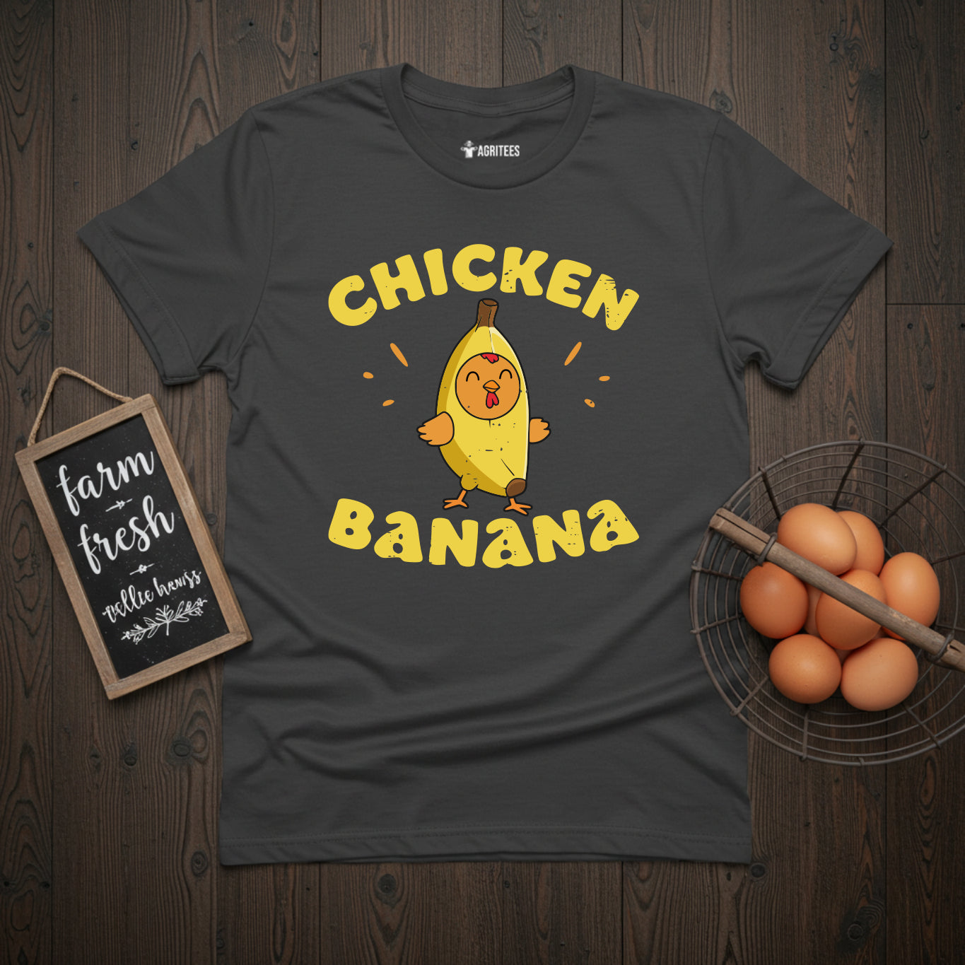 Cute Chicken Banana T-Shirt
