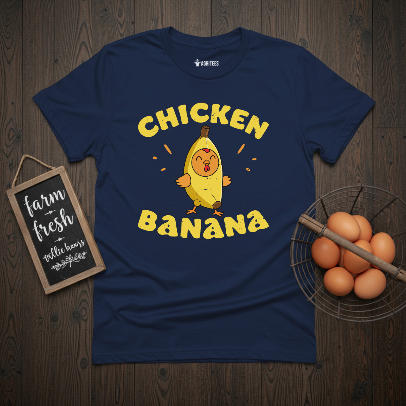 Cute Chicken Banana T-Shirt