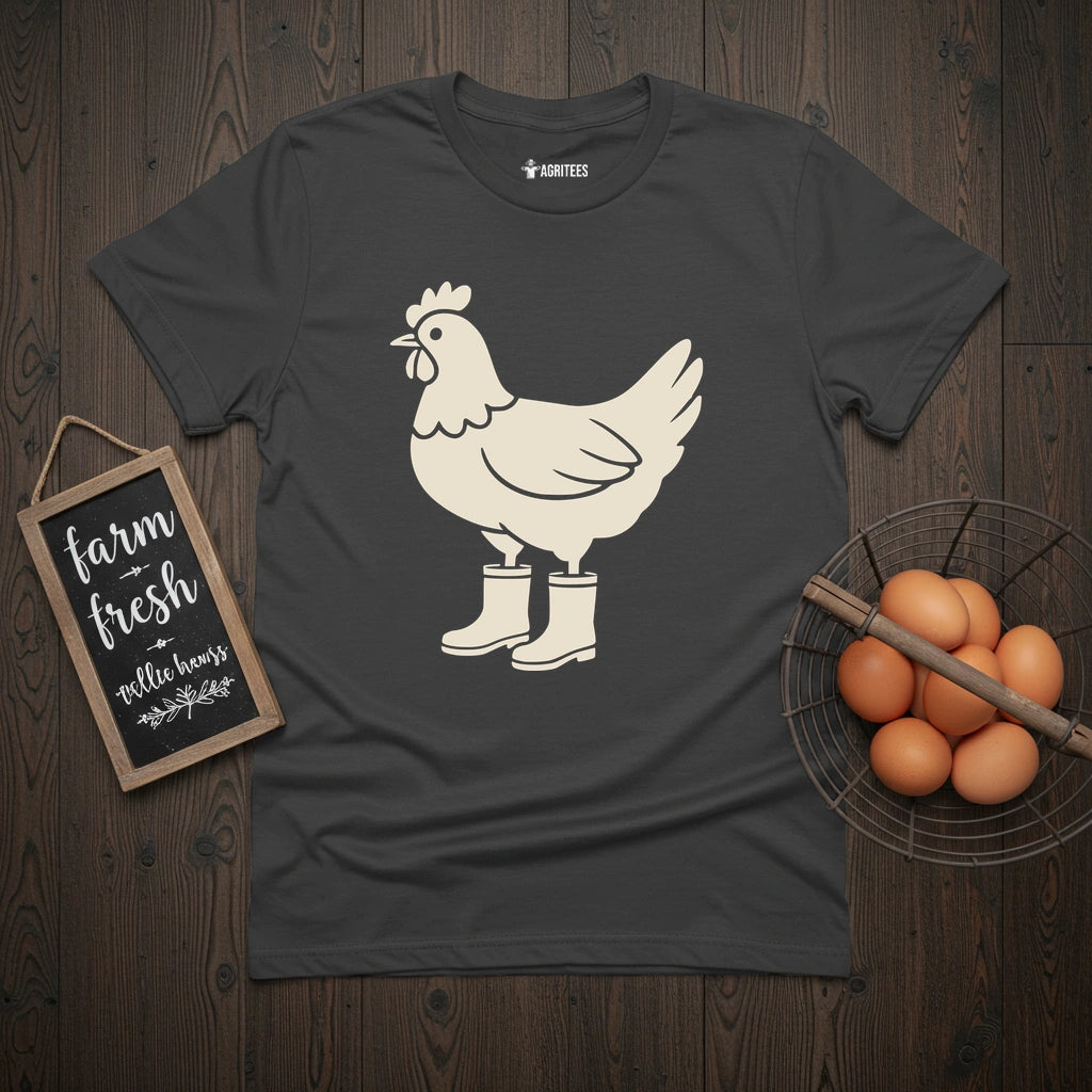 Chick in Rain Boots T-Shirt