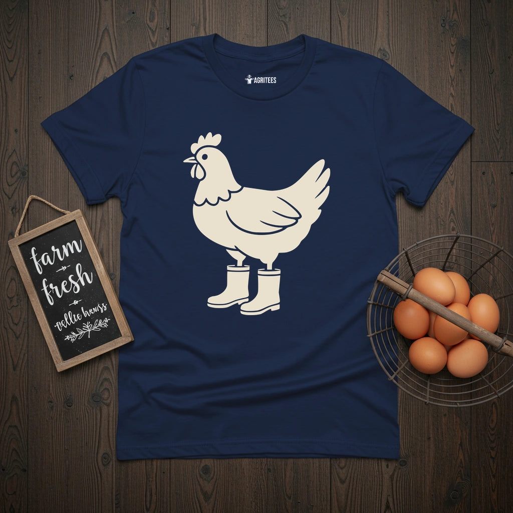 Chick in Rain Boots T-Shirt