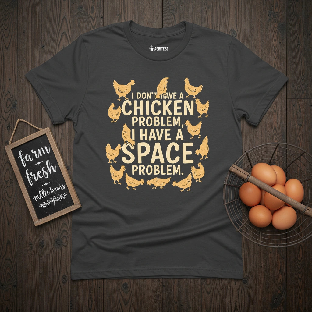 Space Problem Chicken T-Shirt