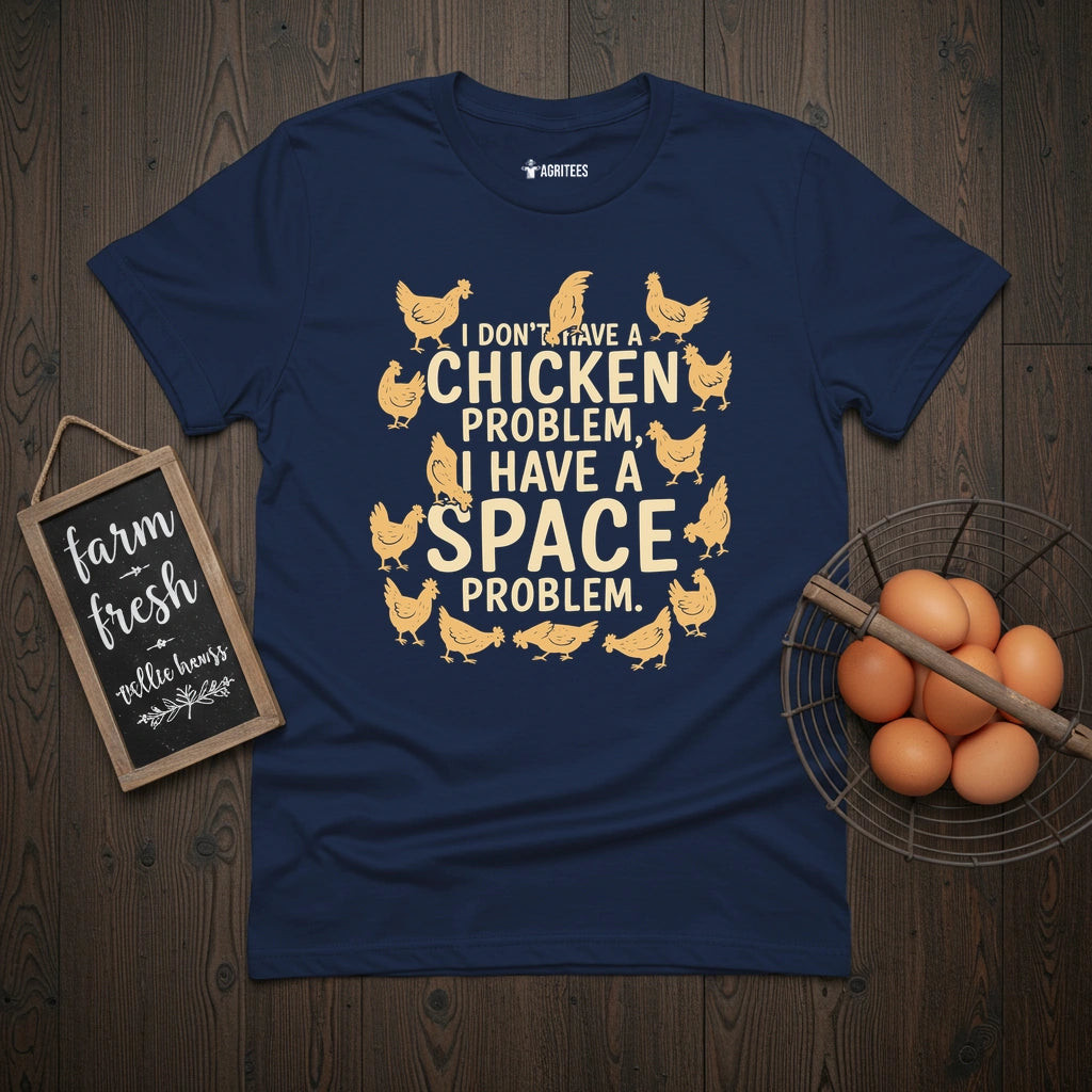 Space Problem Chicken T-Shirt
