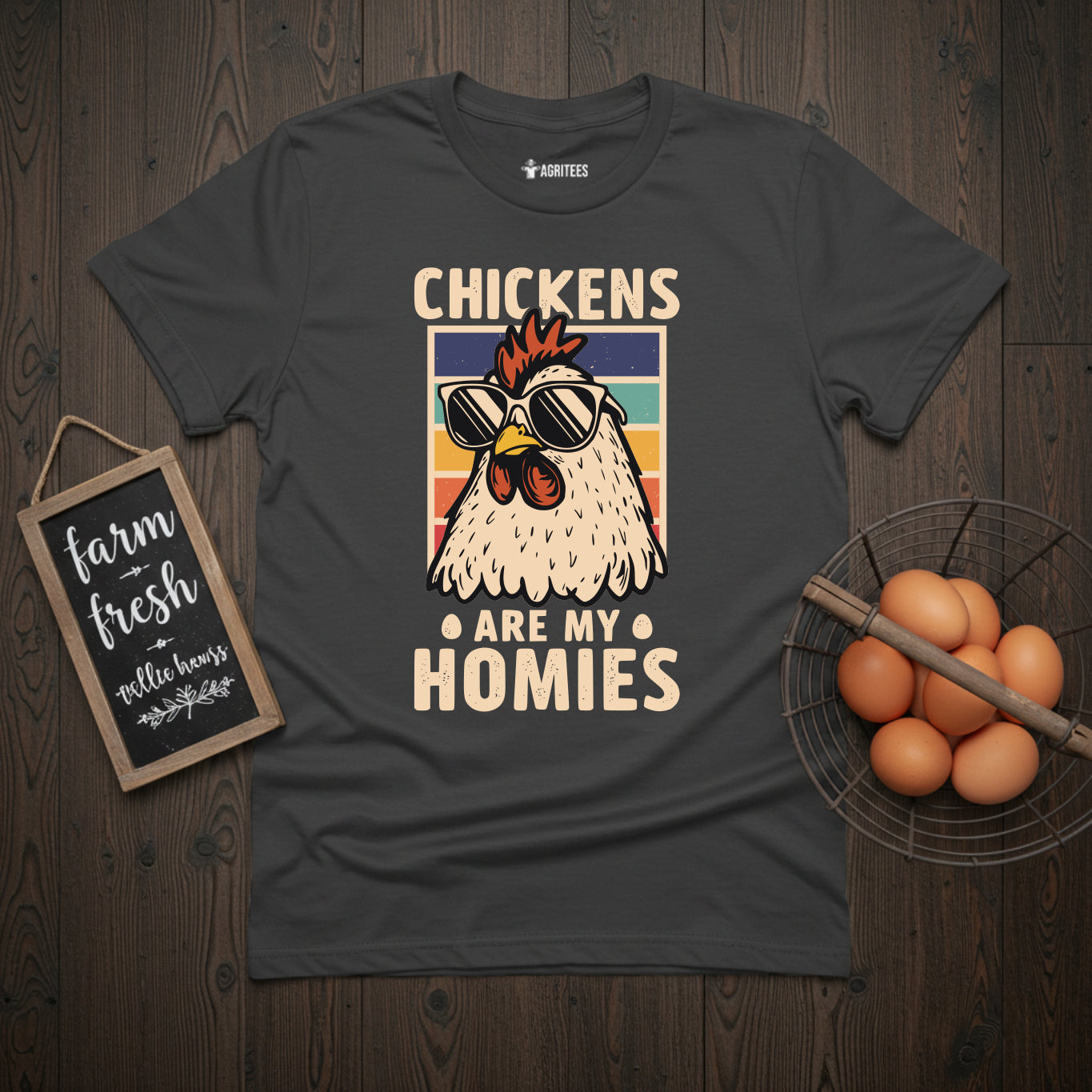 Chickens Are My Homies Retro T-Shirt