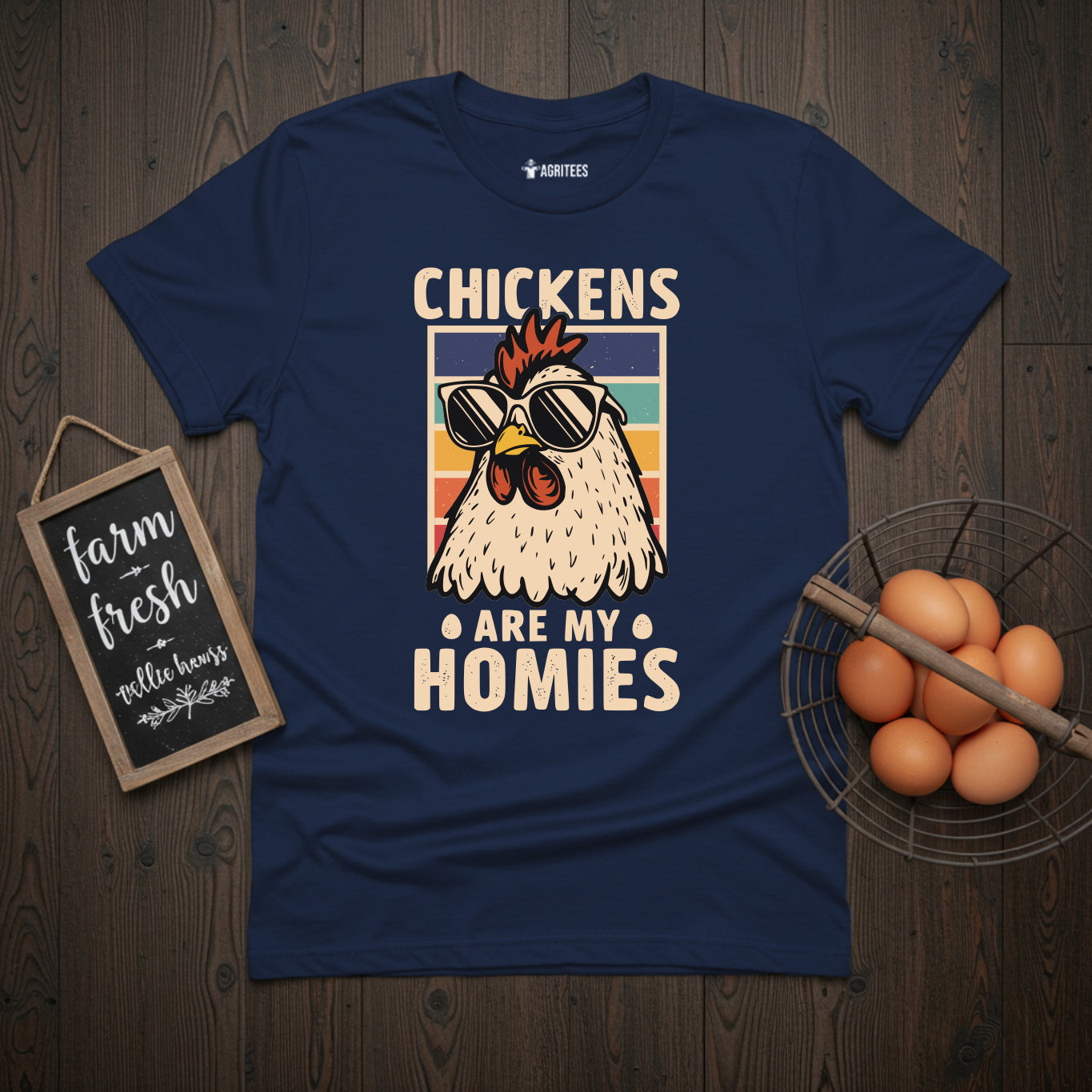Chickens Are My Homies Retro T-Shirt
