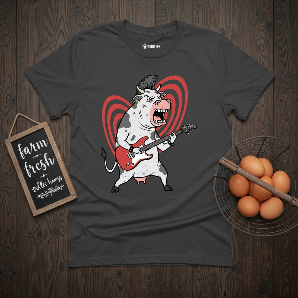 Punk Rock Cow T-Shirt