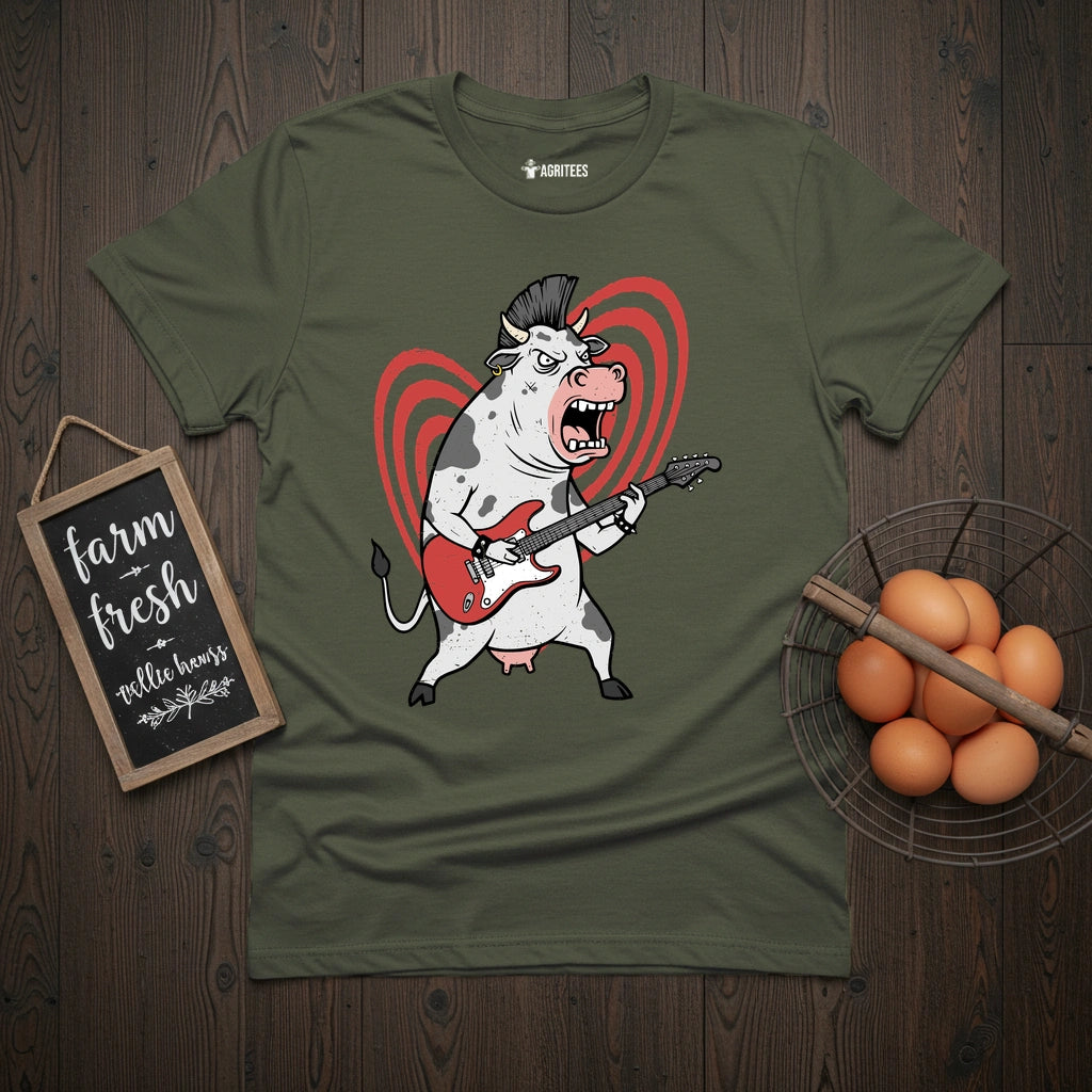 Punk Rock Cow T-Shirt