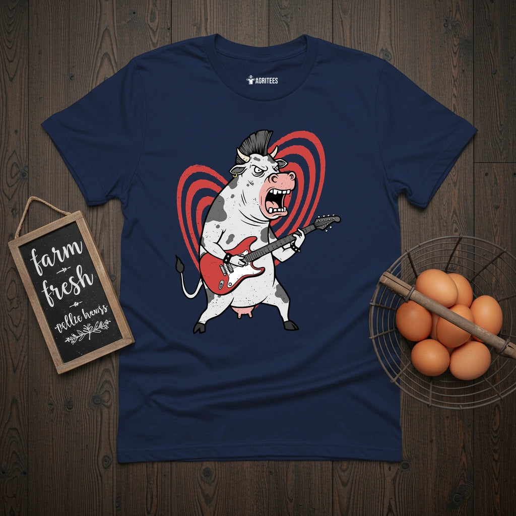 Punk Rock Cow T-Shirt