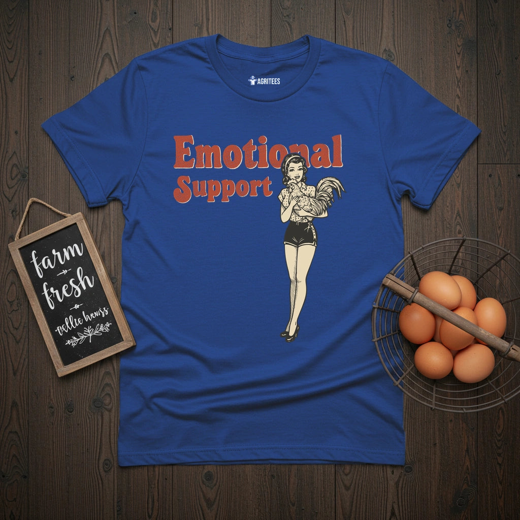 Emotional Support Chicken Pinup T-Shirt