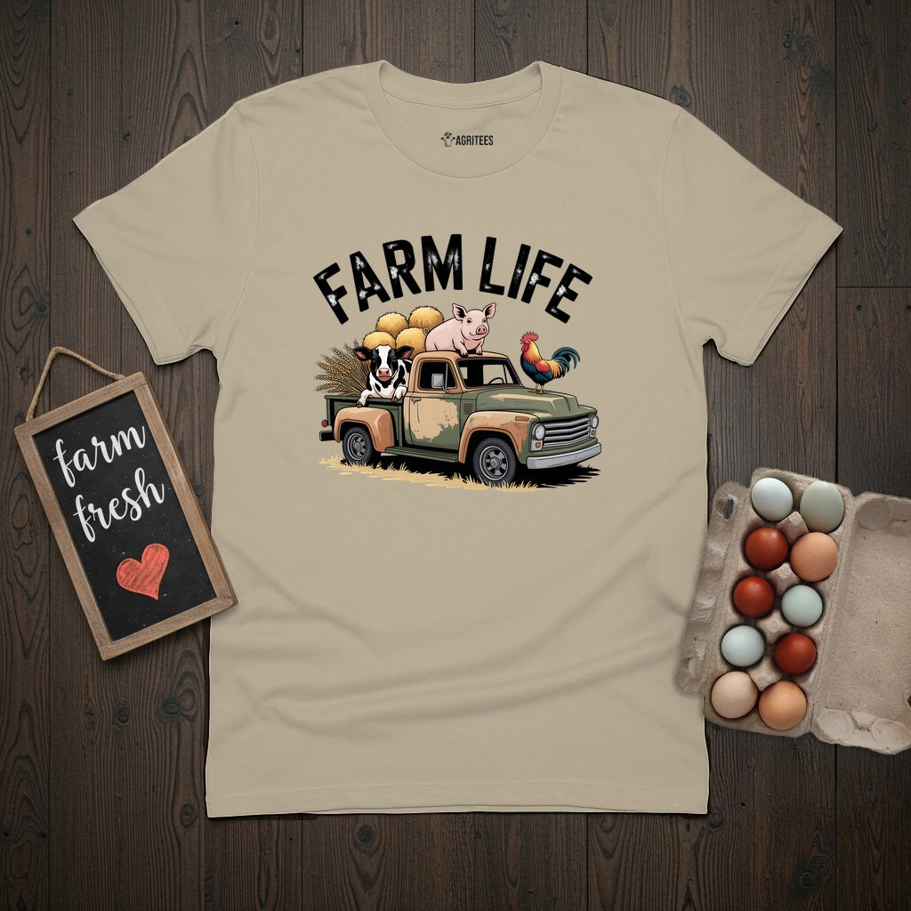 Farm Life Truck T-Shirt