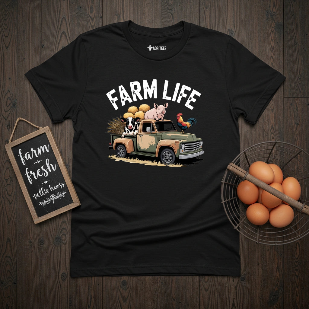 Farm Life Truck T-Shirt