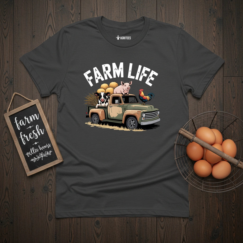 Farm Life Truck T-Shirt