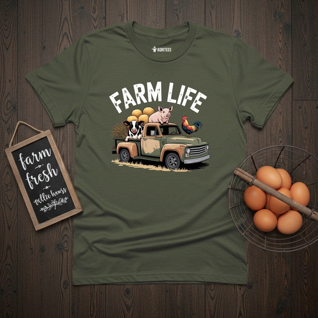 Farm Life Truck T-Shirt