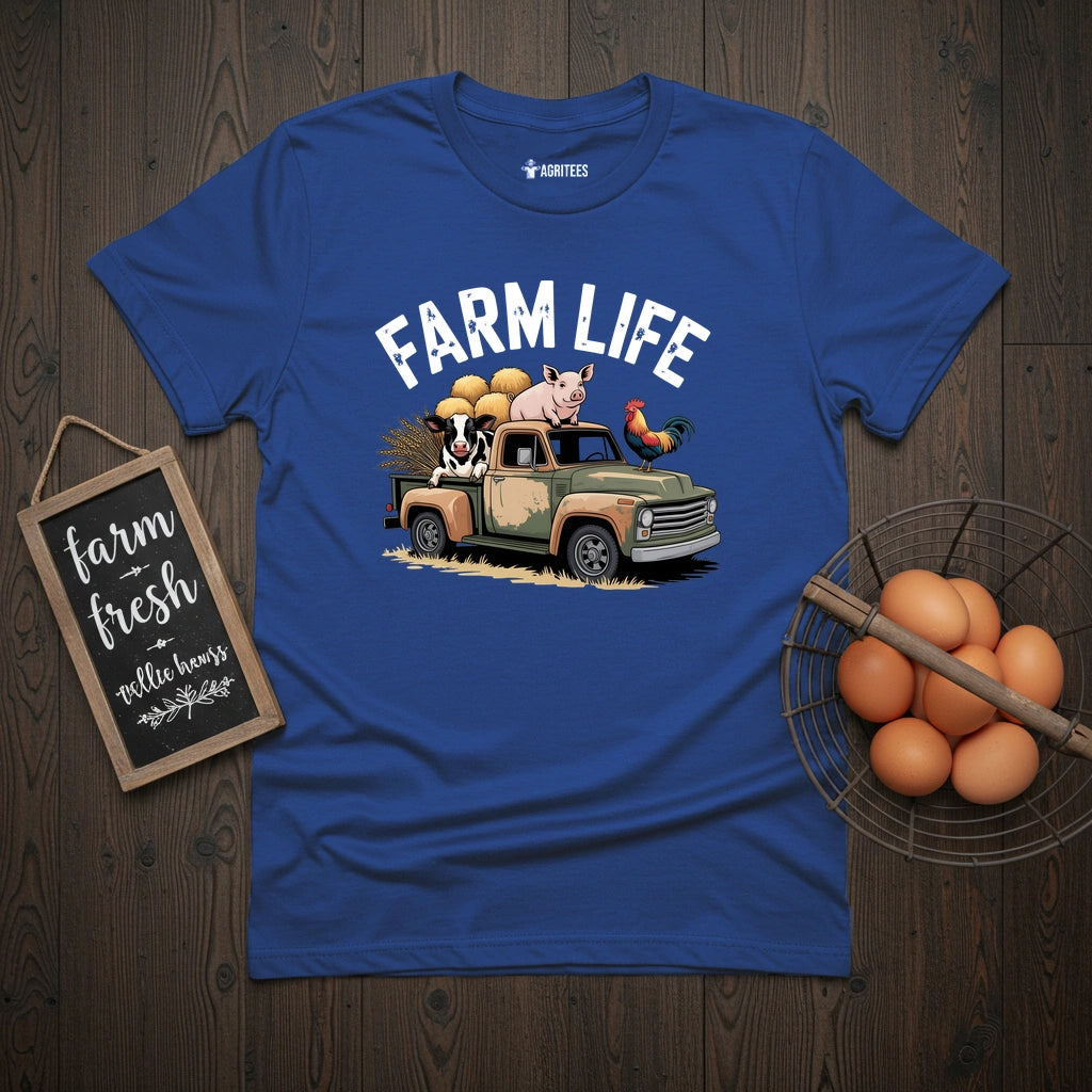 Farm Life Truck T-Shirt