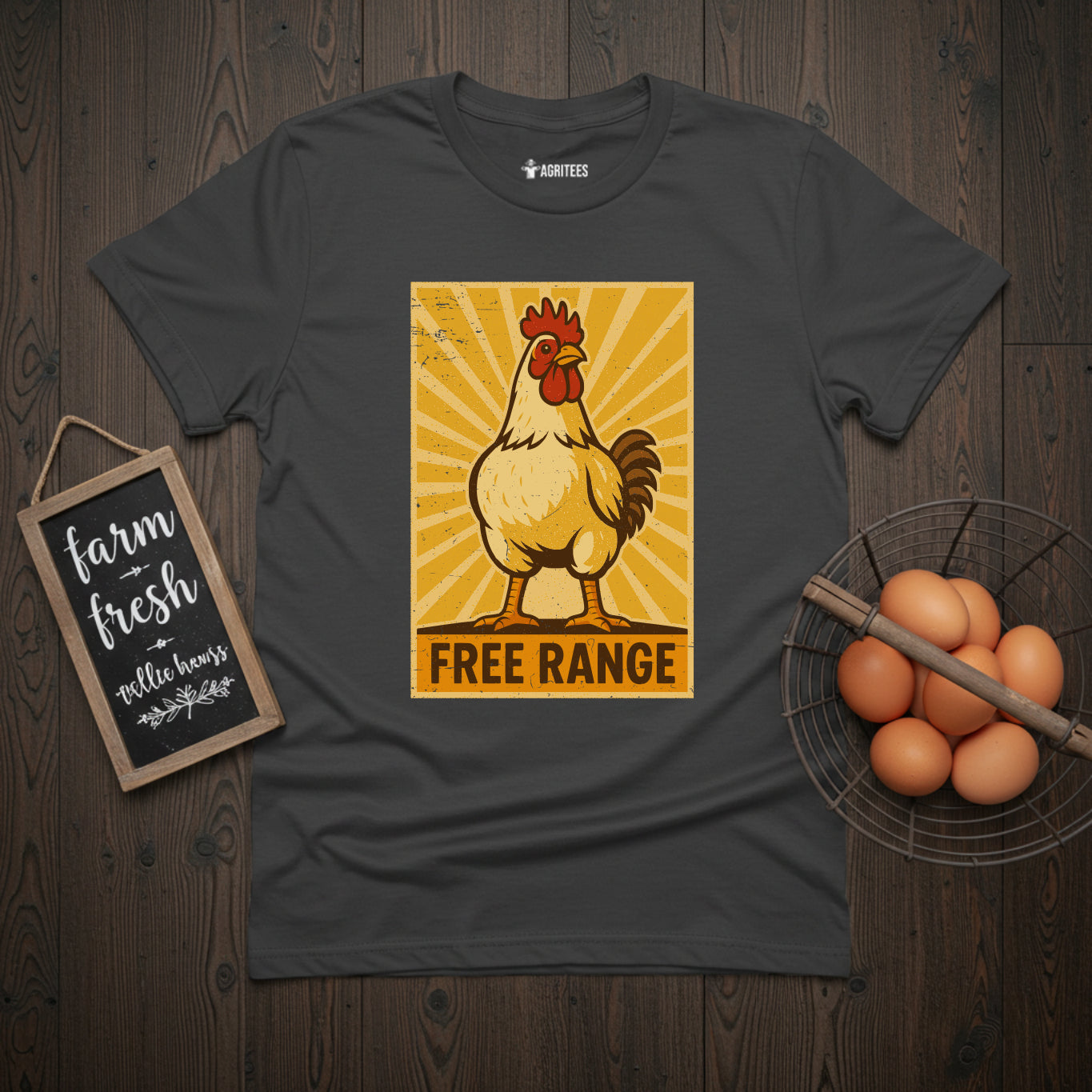 Free Range Vintage Chicken T-Shirt