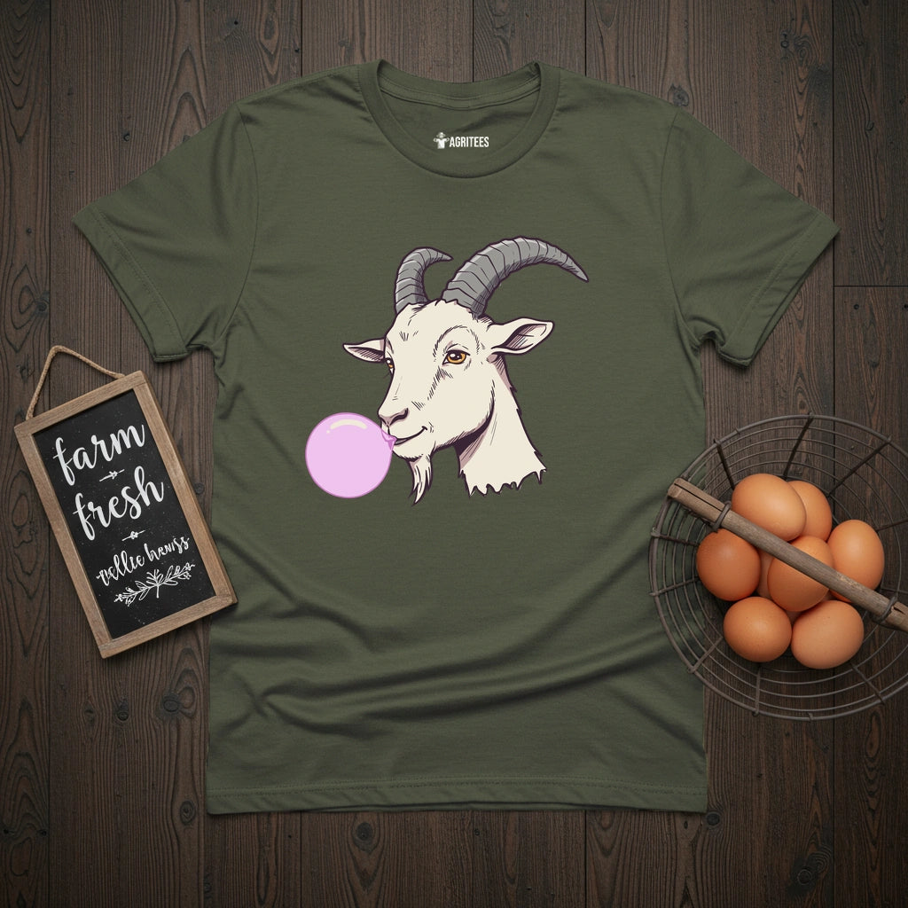 Goat with Bubble Gum T-Shirt