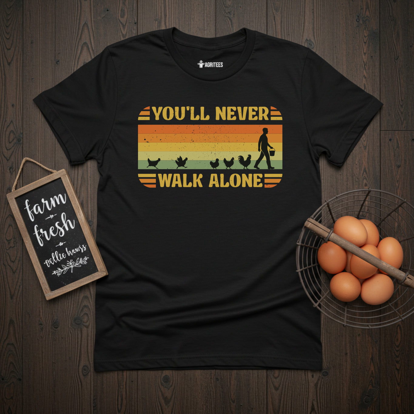 You'll Never Walk Alone Vintage Chicken (Guy version) T-Shirt