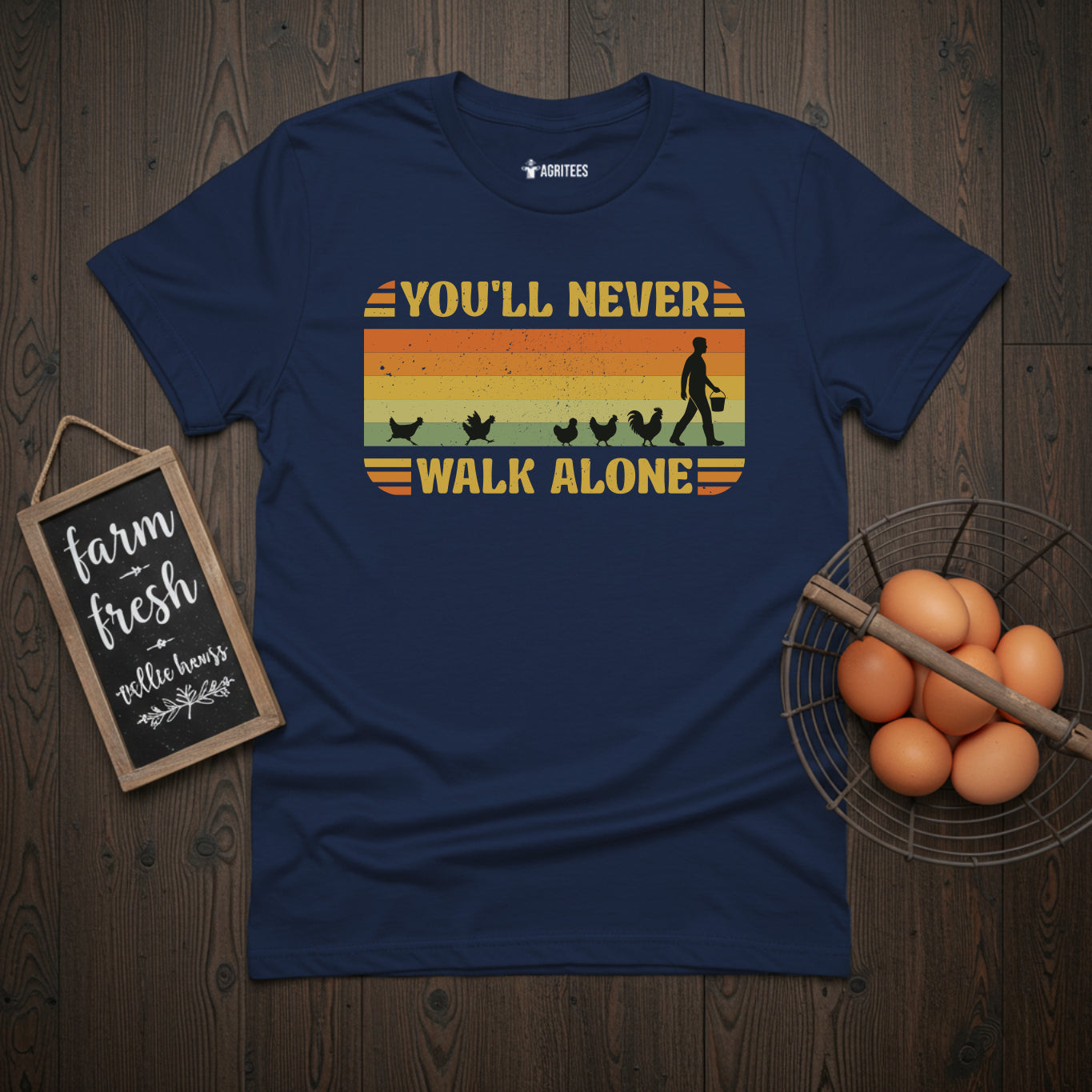 You'll Never Walk Alone Vintage Chicken (Guy version) T-Shirt