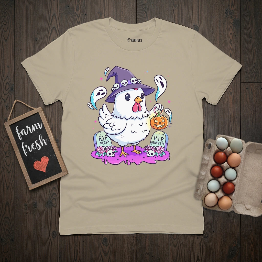 Kawaii Pastel Chicken Witch T-Shirt