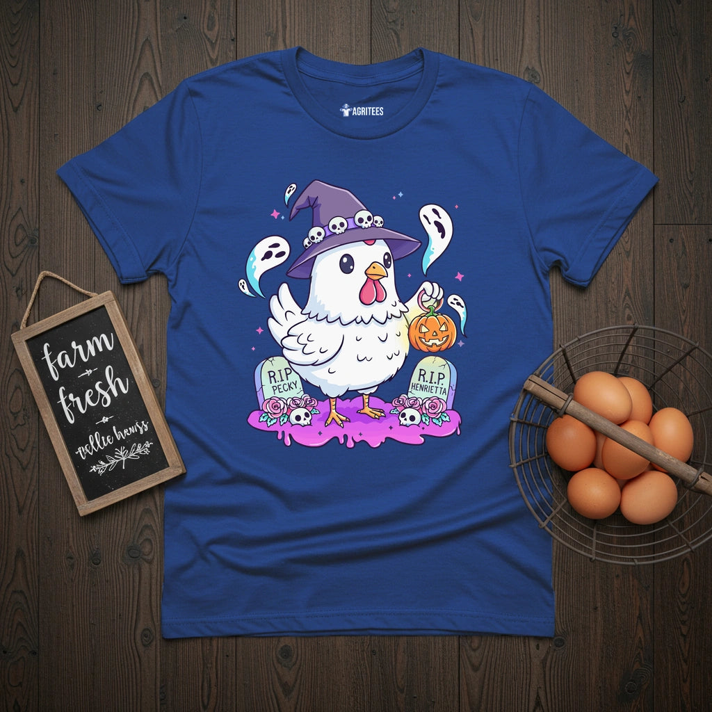 Kawaii Pastel Chicken Witch T-Shirt