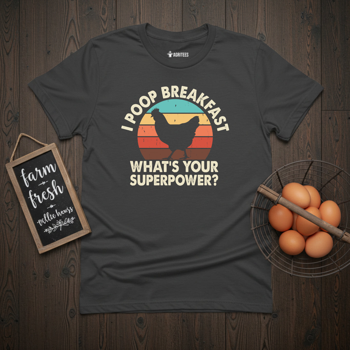 I Poop Breakfast. What's Your Superpower? T-Shirt