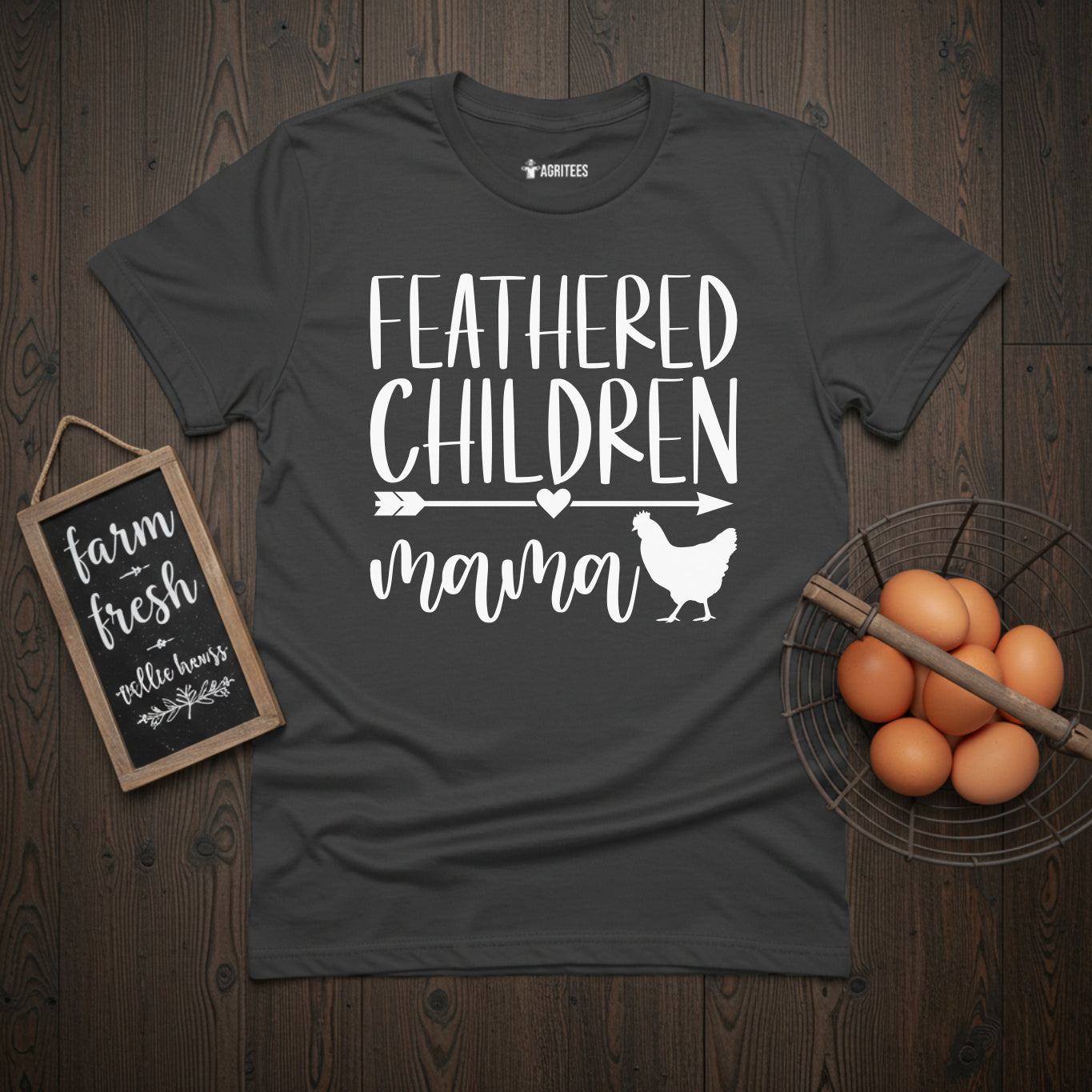 Feathered Children Mama T-Shirt. Funny Mother's day Gift