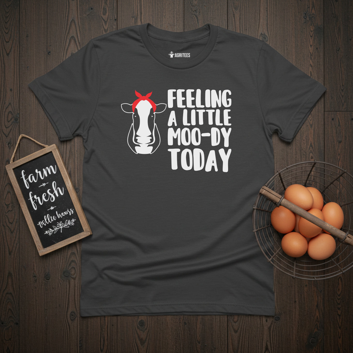 Feeling a Little Moo-dy Today Cow Lovers T-Shirt