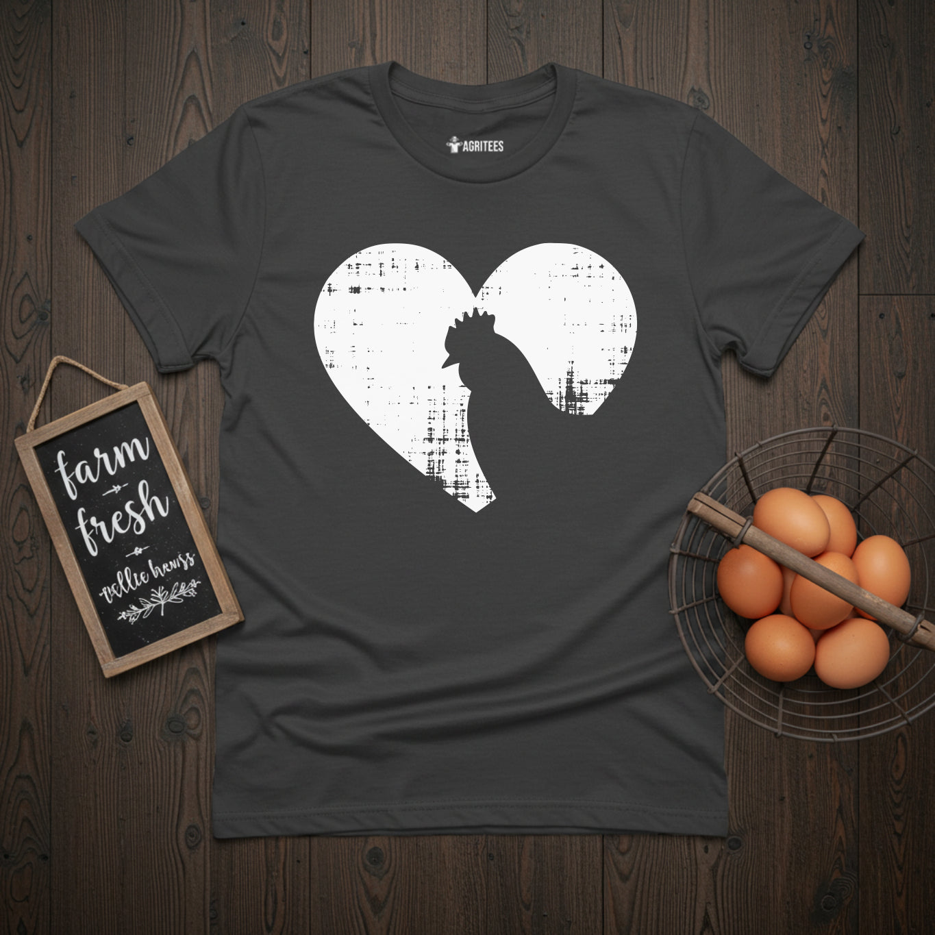 Hen Heart Chicken Lover T-Shirt