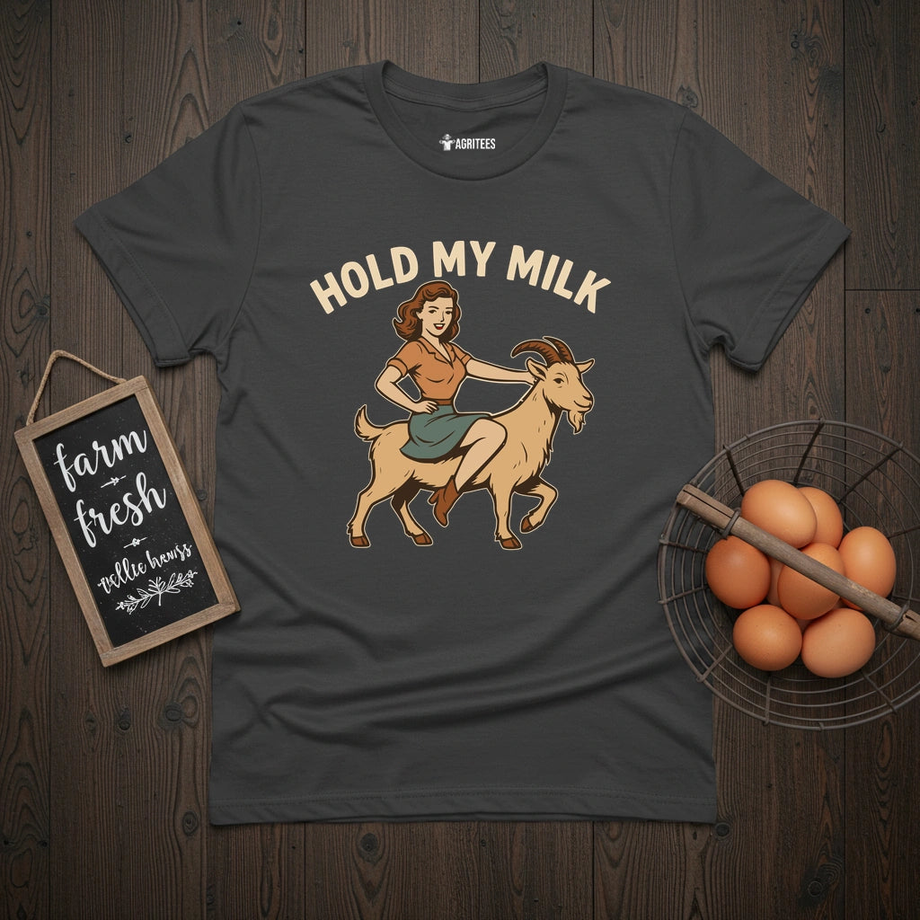 Hold My Milk Goat T-Shirt