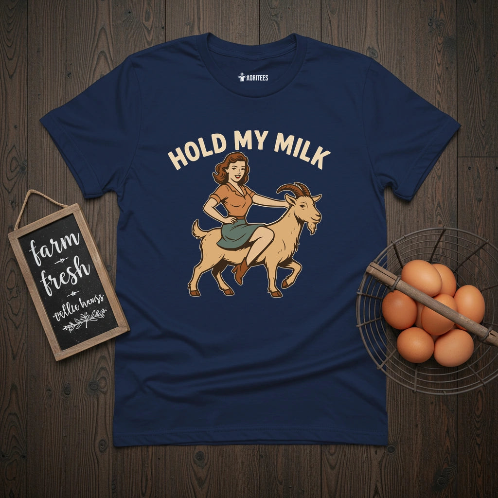 Hold My Milk Goat T-Shirt