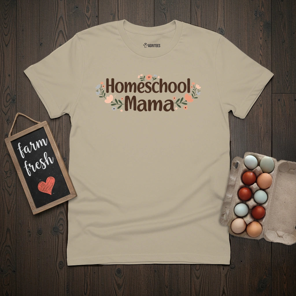Homeschool Mama Floral T-Shirt