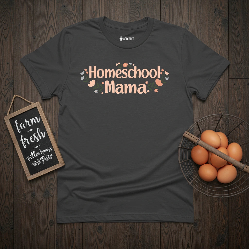 Homeschool Mama Floral T-Shirt
