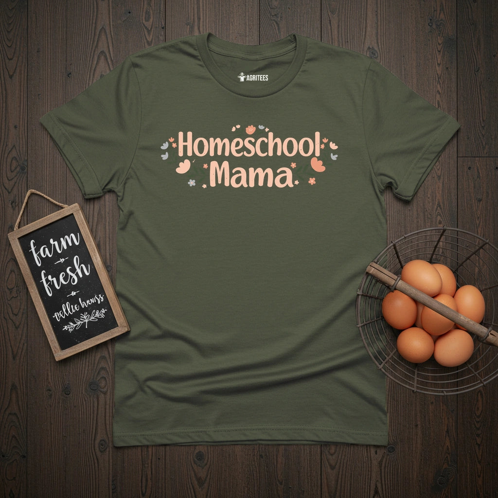 Homeschool Mama Floral T-Shirt